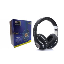 WIRELESS BLUETOOTH HEADPHONE V33 TF CARD/FM RADIO BLACK
